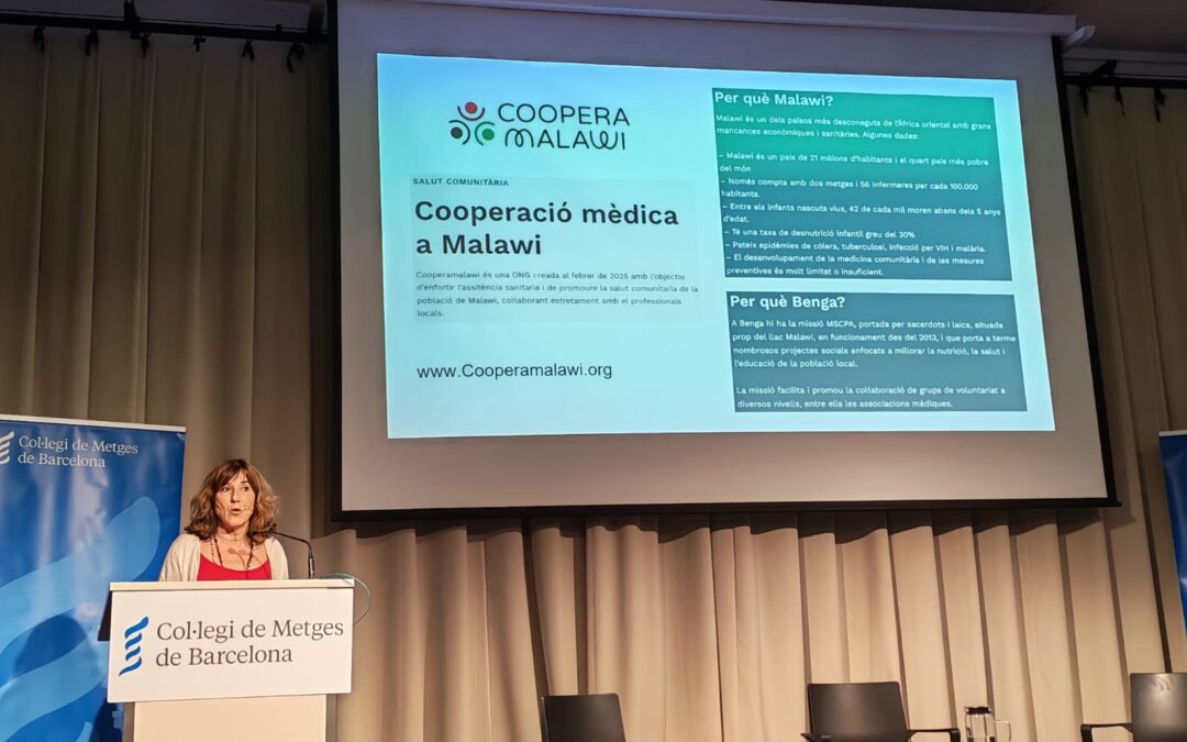 CooperaMalawi en la Festivitat Dr. Pere Gabarró del CoMB amb una intervenció centrada en la cooperació mèdica
